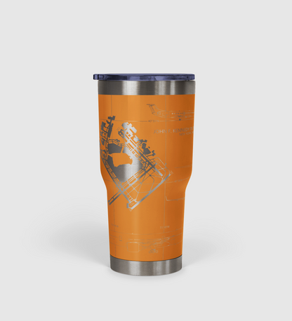 John F. Kennedy International (JFK) Airport Diagram Tumbler 30oz