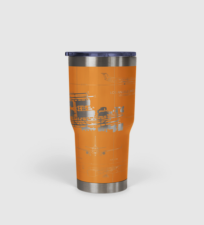 Los Angeles International (LAX) Airport Diagram Tumbler 30oz