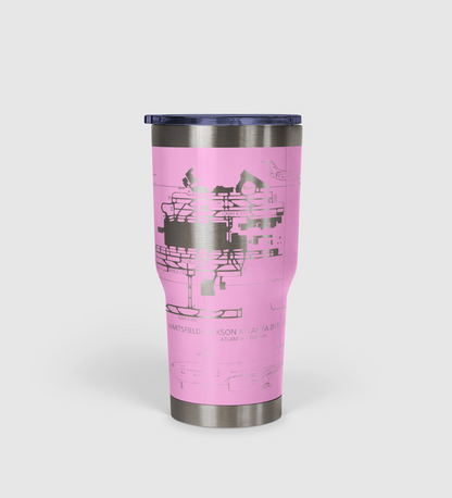 Hartsfield–Jackson Atlanta International (ATL) Airport Diagram Tumbler 30oz