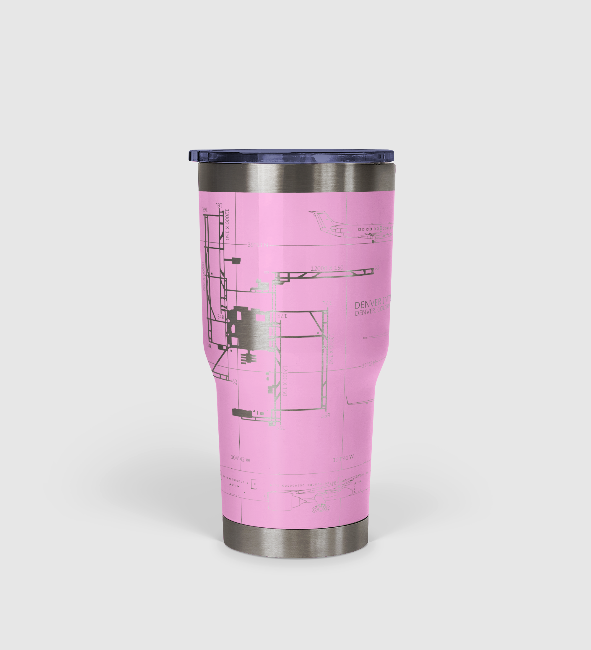 Denver International (DEN) Airport Diagram Tumbler 30oz