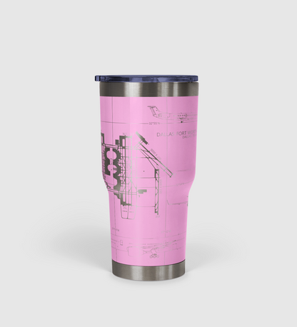 Dallas-Fort Worth International (DFW) Airport Diagram Tumbler 30oz