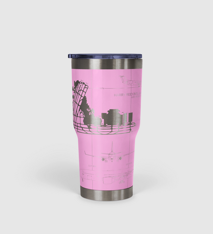 Las Vegas Harry Reid International (LAS) Airport Diagram Tumbler 30oz