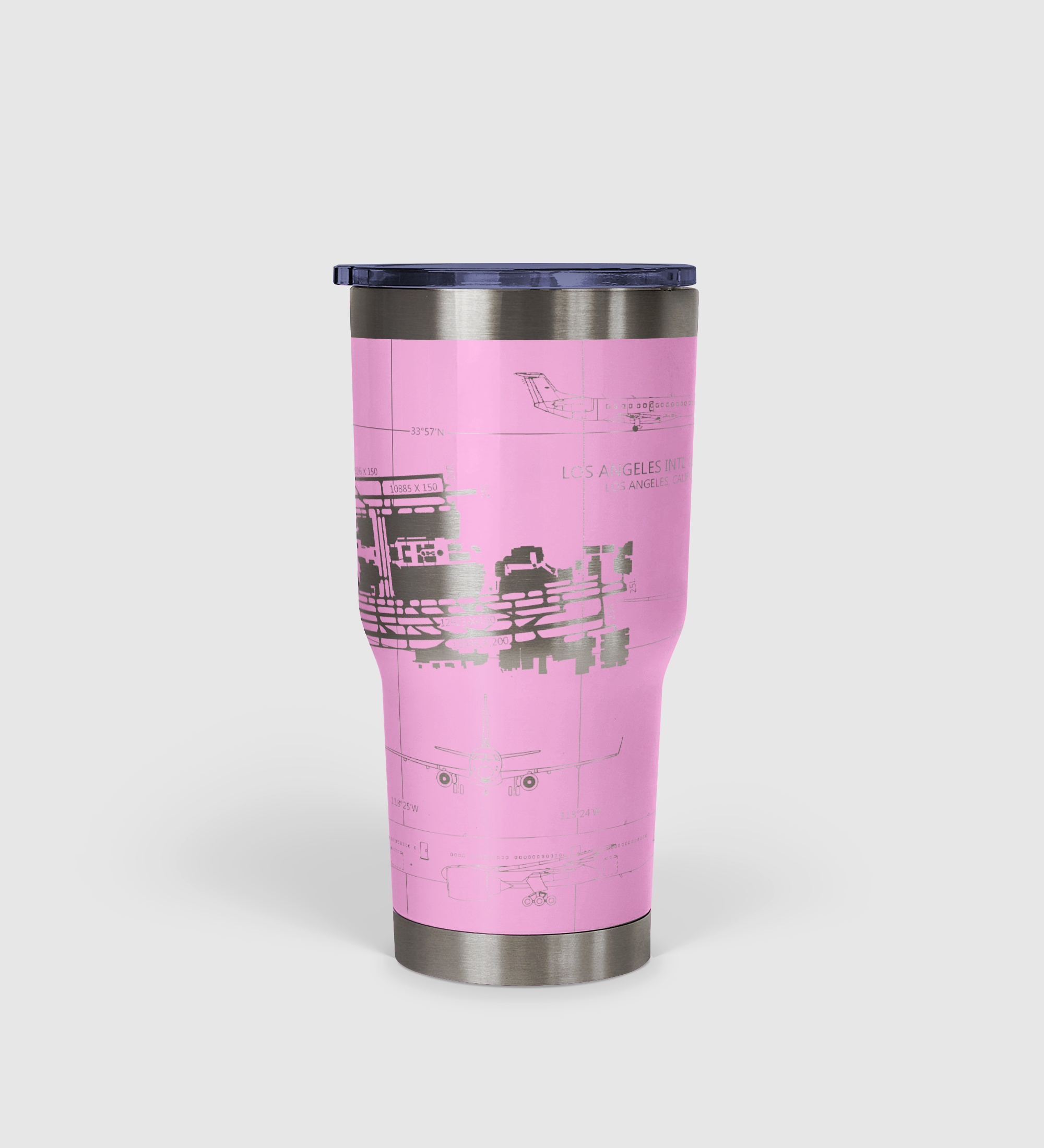 Los Angeles International (LAX) Airport Diagram Tumbler 30oz