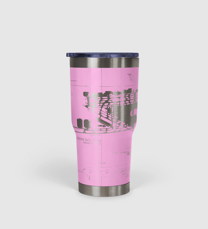 Miami INTL (MIA) Airport Diagram Tumbler 30oz