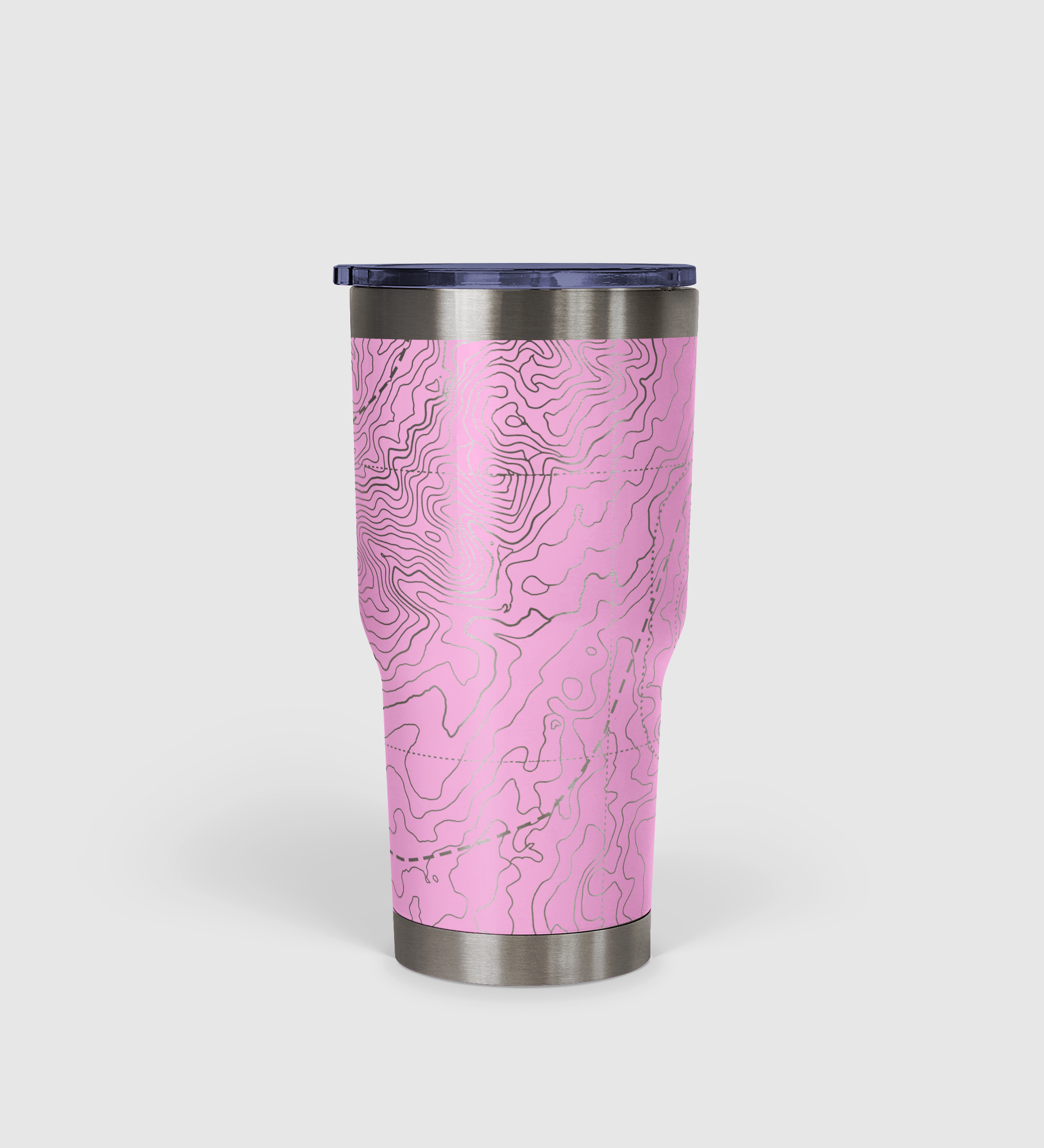 Peak Perspective - The Topo All Over Design Tumbler 30oz