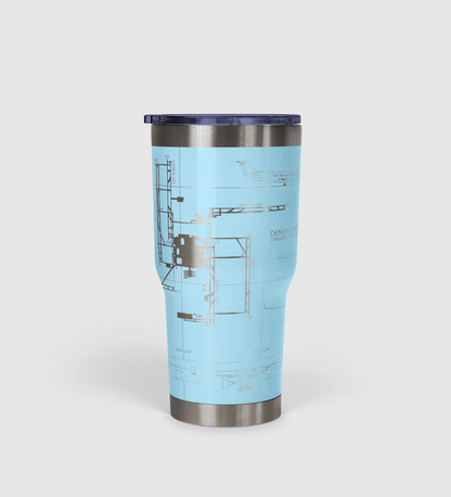 Denver International (DEN) Airport Diagram Tumbler 30oz