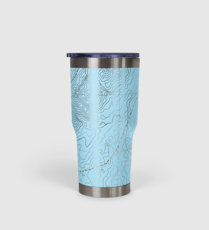 Peak Perspective - The Topo All Over Design Tumbler 30oz