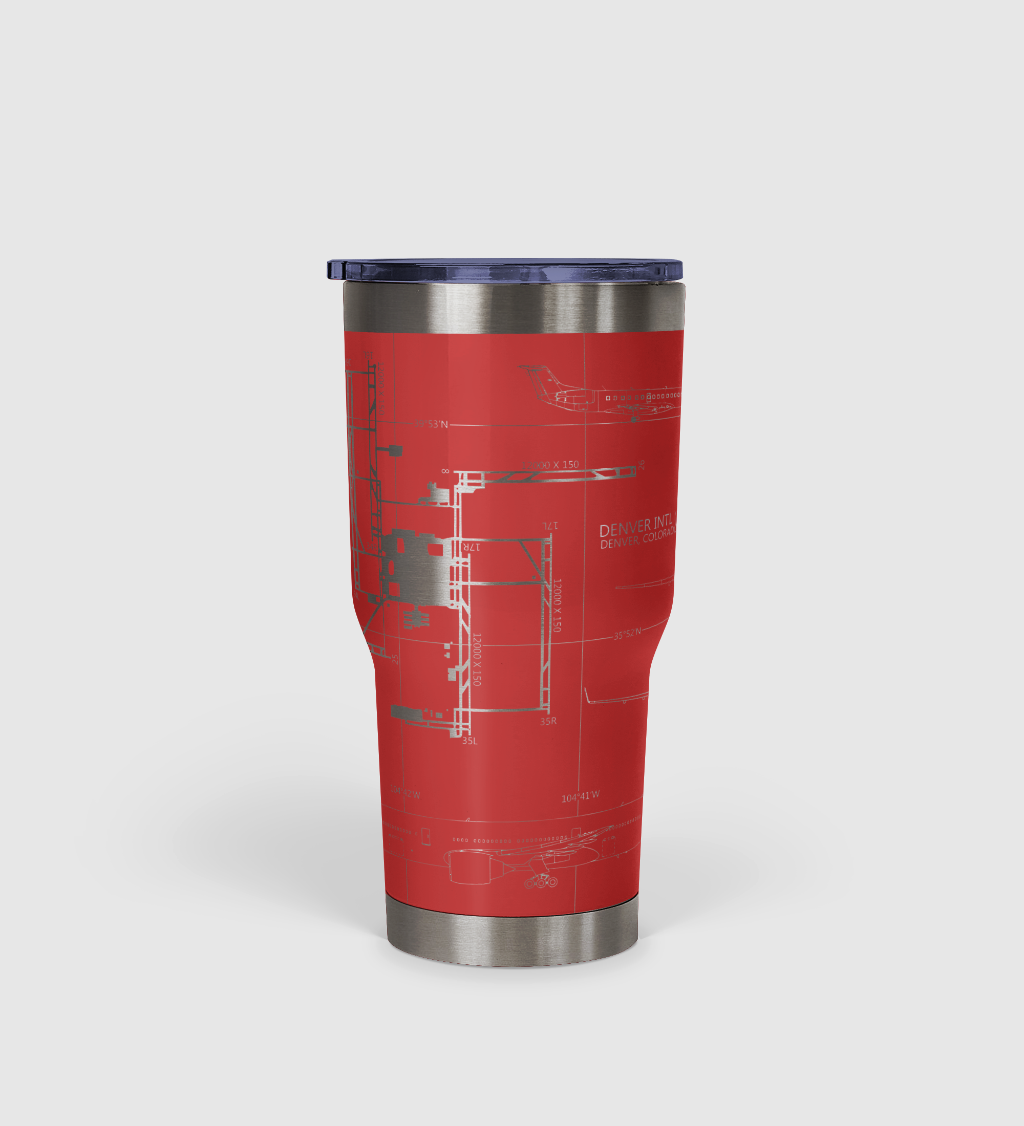 Denver International (DEN) Airport Diagram Tumbler 30oz