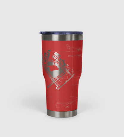 John F. Kennedy International (JFK) Airport Diagram Tumbler 30oz