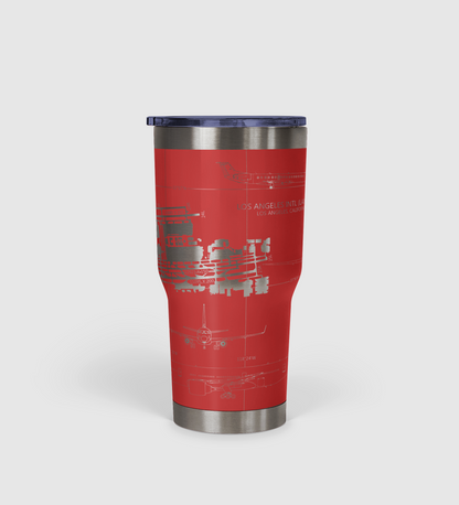 Los Angeles International (LAX) Airport Diagram Tumbler 30oz