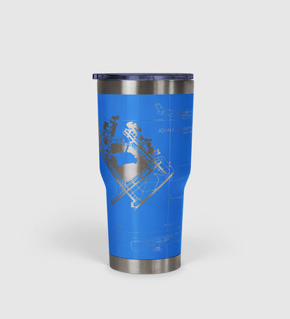 John F. Kennedy International (JFK) Airport Diagram Tumbler 30oz