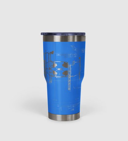 Orlando INTL (MCO) Airport Diagram Tumbler 30oz