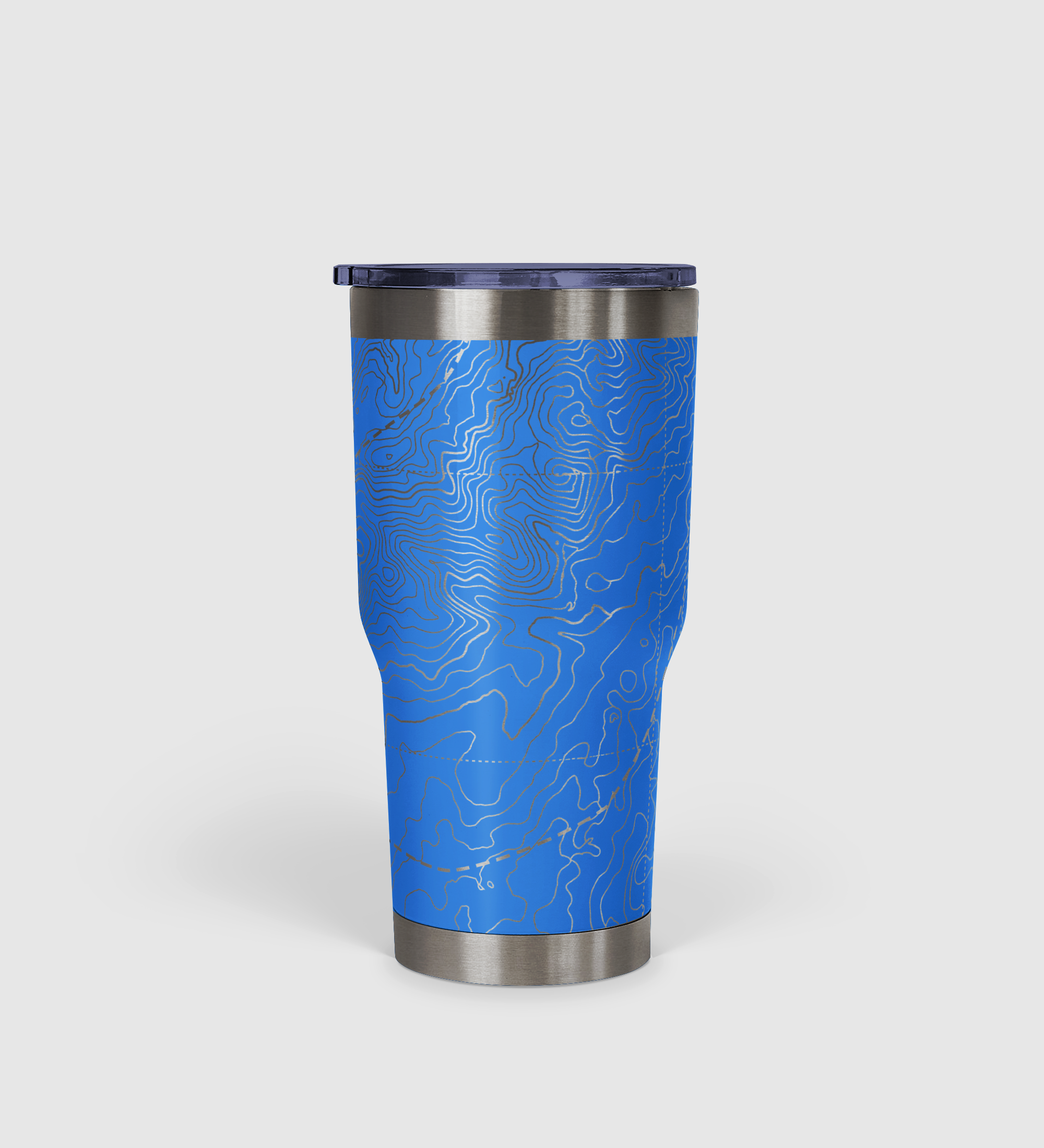 Peak Perspective - The Topo All Over Design Tumbler 30oz