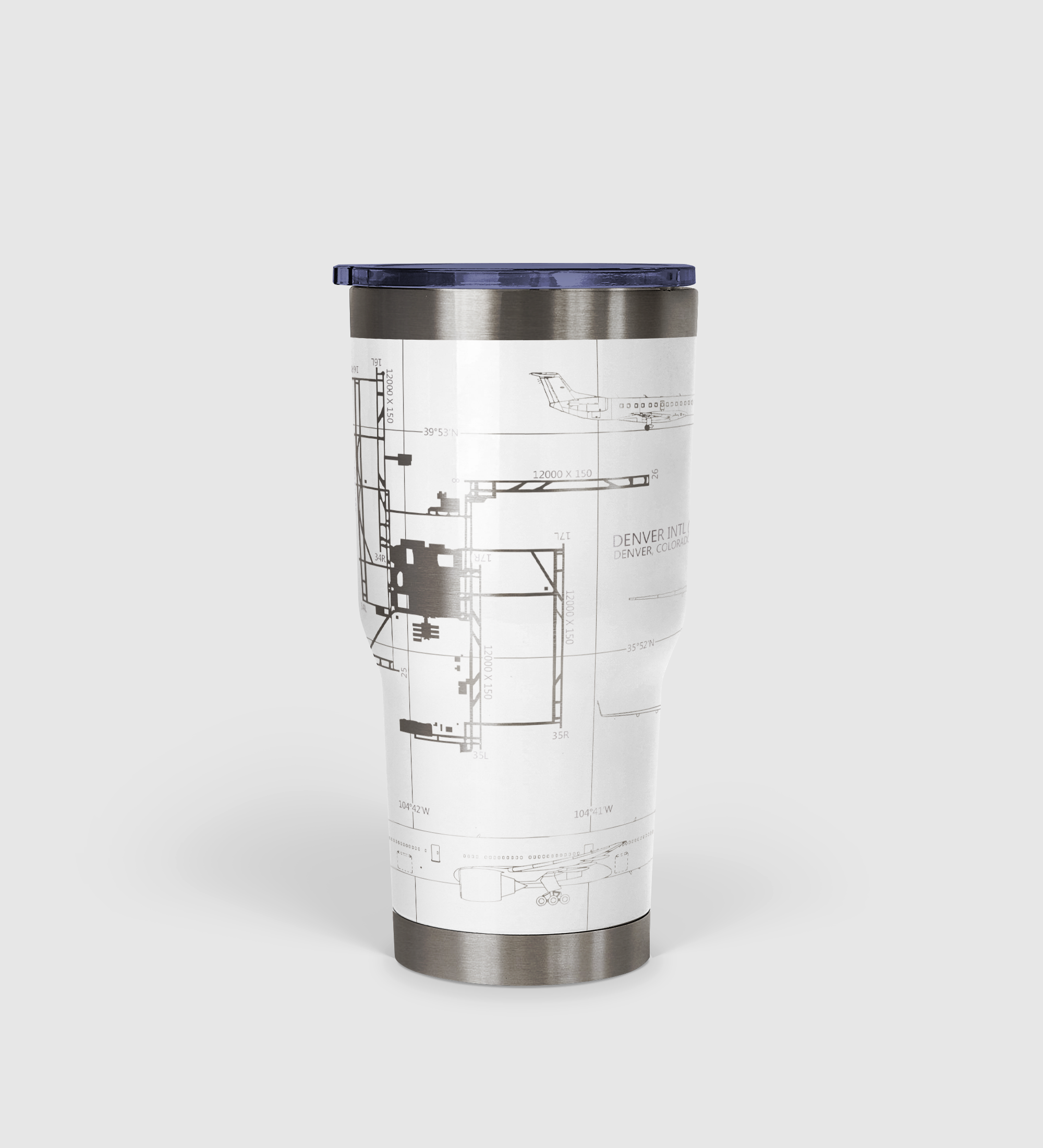 Denver International (DEN) Airport Diagram Tumbler 30oz