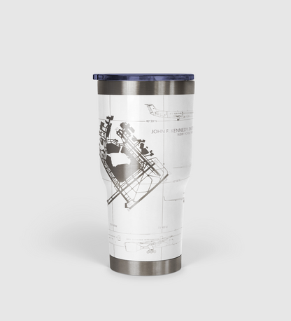 John F. Kennedy International (JFK) Airport Diagram Tumbler 30oz