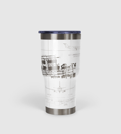 Los Angeles International (LAX) Airport Diagram Tumbler 30oz