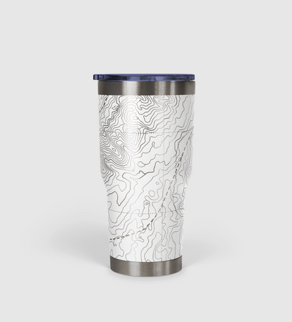 Peak Perspective - The Topo All Over Design Tumbler 30oz