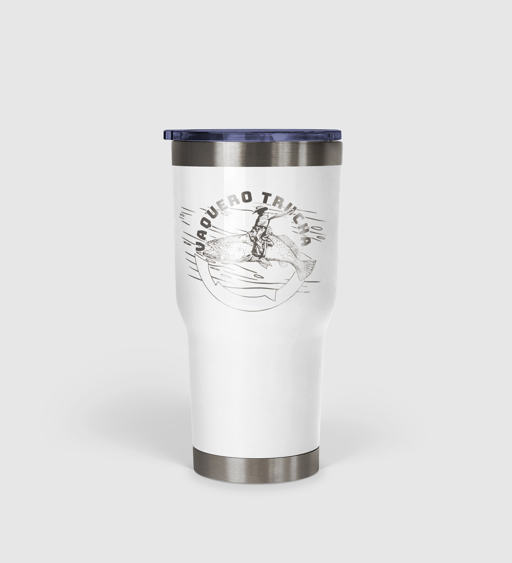 Vaquero Trucha - The Trout Cowboy Tumbler 30oz