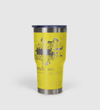 Hartsfield–Jackson Atlanta International (ATL) Airport Diagram Tumbler 30oz