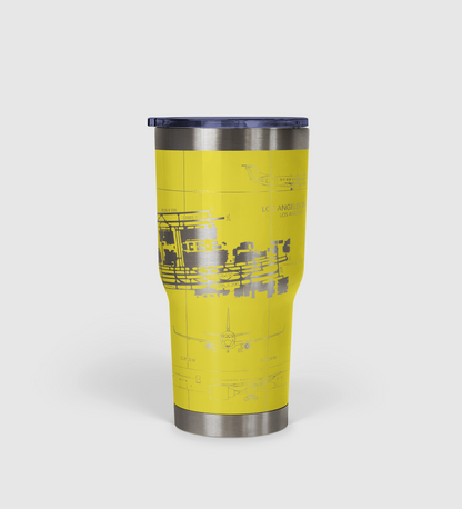 Los Angeles International (LAX) Airport Diagram Tumbler 30oz