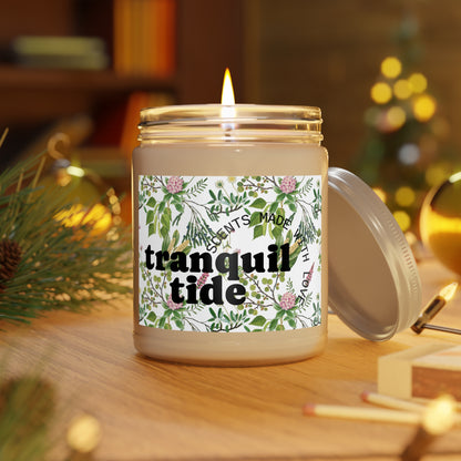 Tranquil Tide (Eucalyptus Mint) Scented Candle | Relaxing Aromatherapy Candle for Home Decor, Gift for Her, Spa Day, Meditation, Relaxation