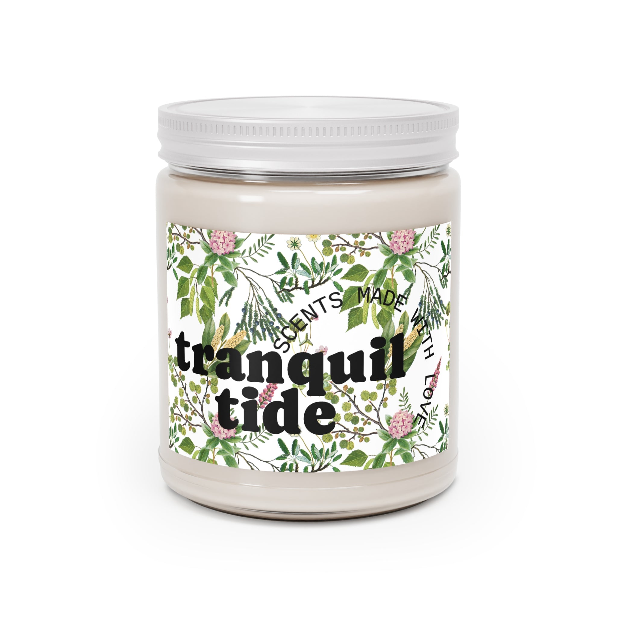 Tranquil Tide (Eucalyptus Mint) Scented Candle | Relaxing Aromatherapy Candle for Home Decor, Gift for Her, Spa Day, Meditation, Relaxation