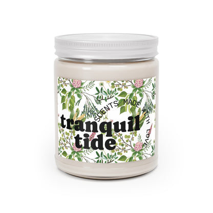 Tranquil Tide (Eucalyptus Mint) Scented Candle | Relaxing Aromatherapy Candle for Home Decor, Gift for Her, Spa Day, Meditation, Relaxation