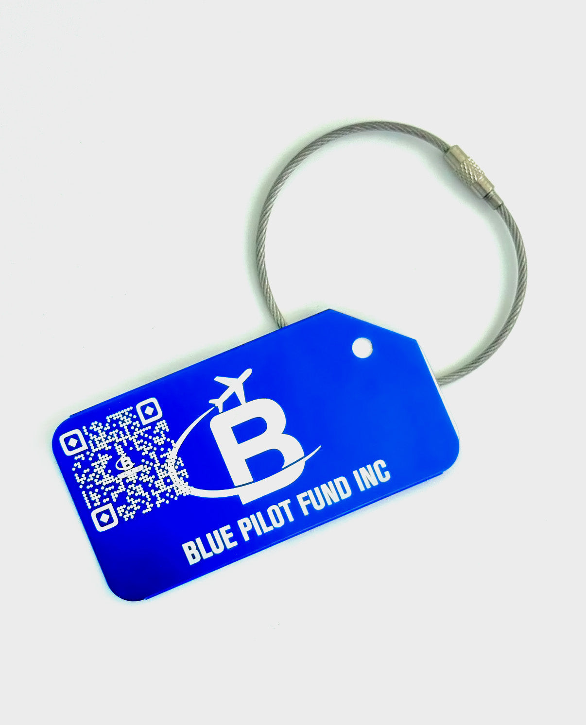 Blue Pilot Fund Bag Tag (Free)