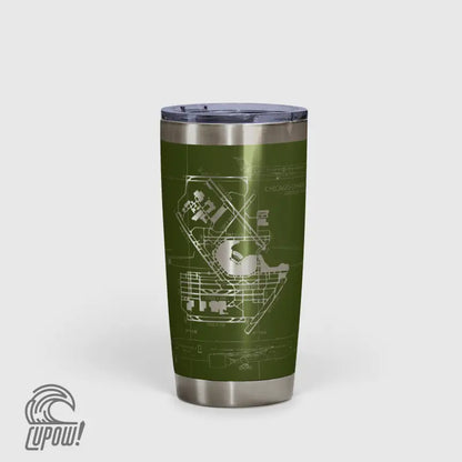 Chicago O'hare (ORD) Airport Diagram Tumbler 20oz