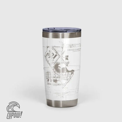 Chicago O'hare (ORD) Airport Diagram Tumbler 20oz