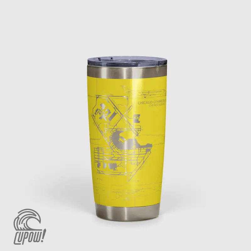 Chicago O'hare (ORD) Airport Diagram Tumbler 20oz