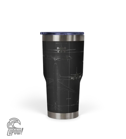 Chicago O'hare (ORD) Airport Diagram Tumbler 30oz