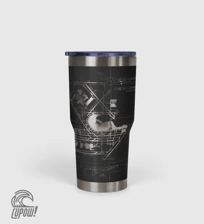 Chicago O'hare (ORD) Airport Diagram Tumbler 30oz