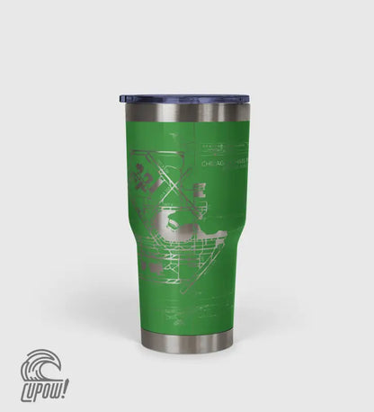 Chicago O'hare (ORD) Airport Diagram Tumbler 30oz