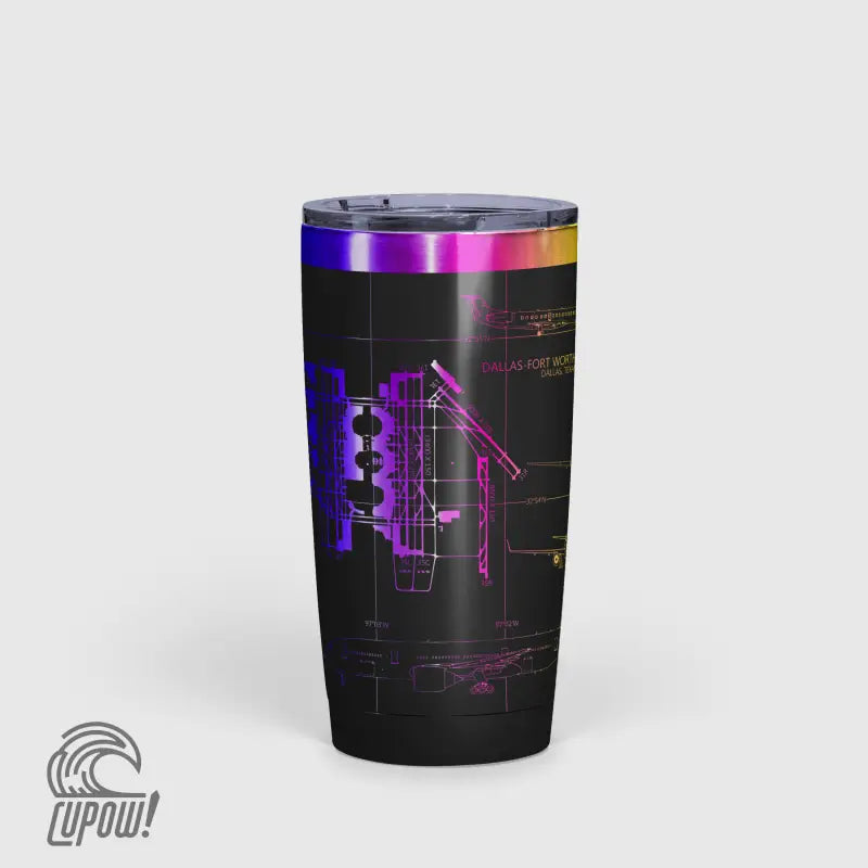 Dallas-Fort Worth International (DFW) Airport Diagram Tumbler 20oz