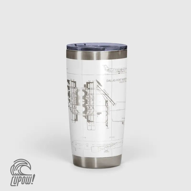 Dallas-Fort Worth International (DFW) Airport Diagram Tumbler 20oz