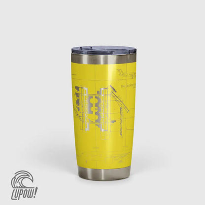 Dallas-Fort Worth International (DFW) Airport Diagram Tumbler 20oz