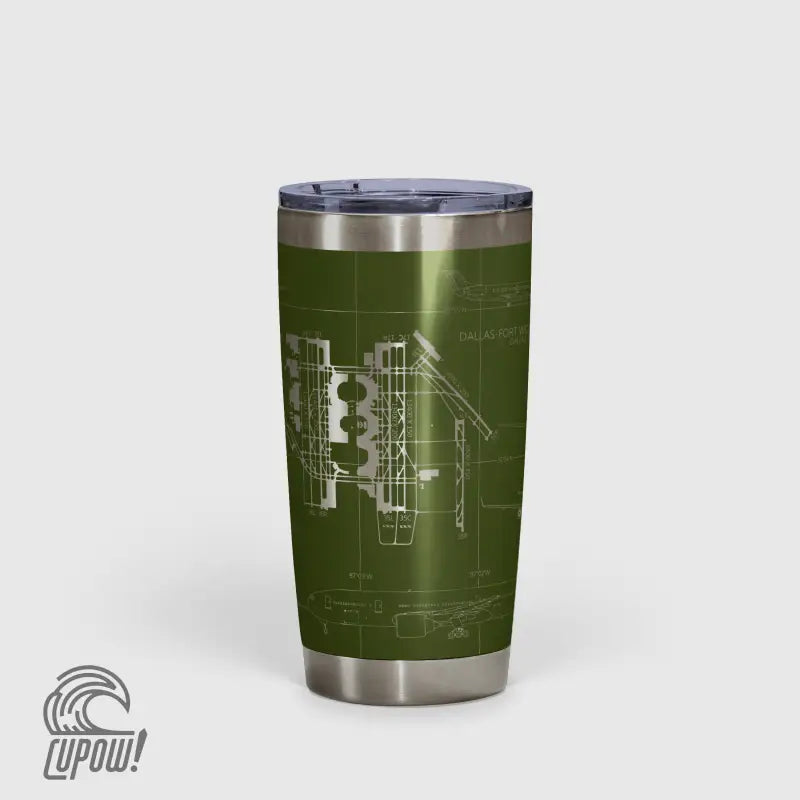 Dallas-Fort Worth International (DFW) Airport Diagram Tumbler 20oz