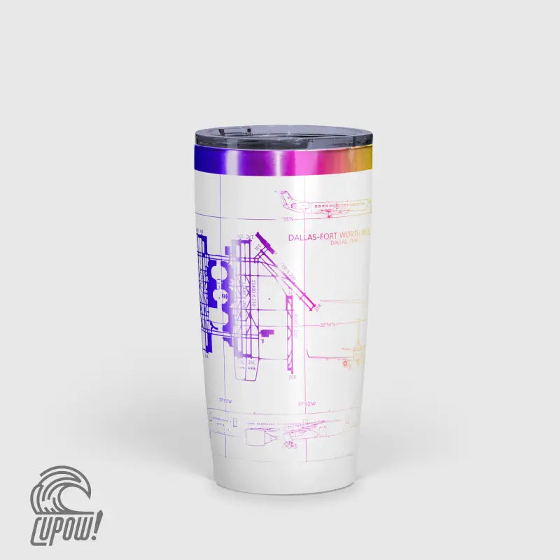 Dallas-Fort Worth International (DFW) Airport Diagram Tumbler 20oz