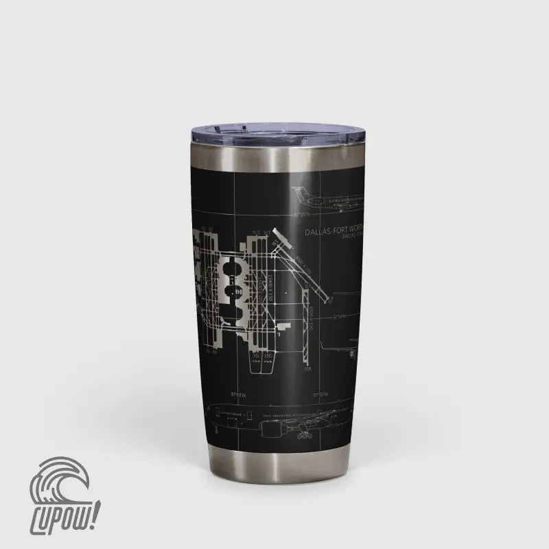 Dallas-Fort Worth International (DFW) Airport Diagram Tumbler 20oz