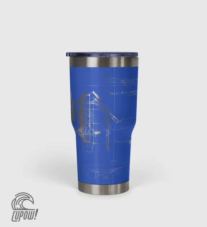 Dallas-Fort Worth International (DFW) Airport Diagram Tumbler 30oz