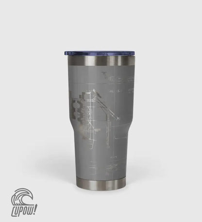 Dallas-Fort Worth International (DFW) Airport Diagram Tumbler 30oz