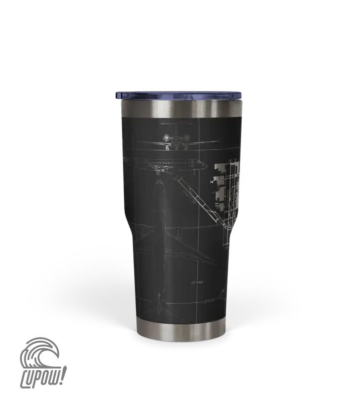 Dallas-Fort Worth International (DFW) Airport Diagram Tumbler 30oz