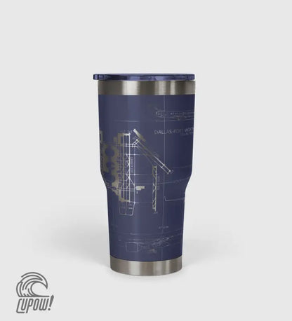 Dallas-Fort Worth International (DFW) Airport Diagram Tumbler 30oz