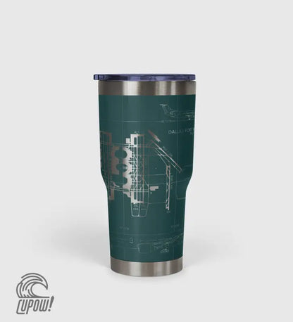 Dallas-Fort Worth International (DFW) Airport Diagram Tumbler 30oz