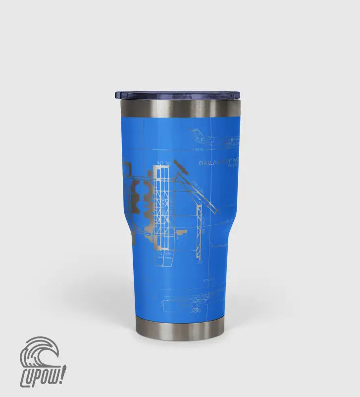 Dallas-Fort Worth International (DFW) Airport Diagram Tumbler 30oz