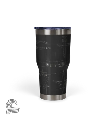 Dallas-Fort Worth International (DFW) Airport Diagram Tumbler 30oz