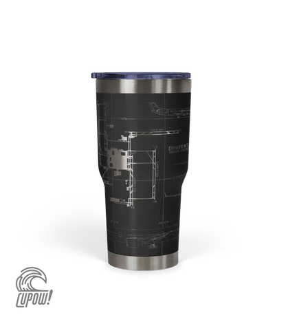 Denver International (DEN) Airport Diagram Tumbler 30oz