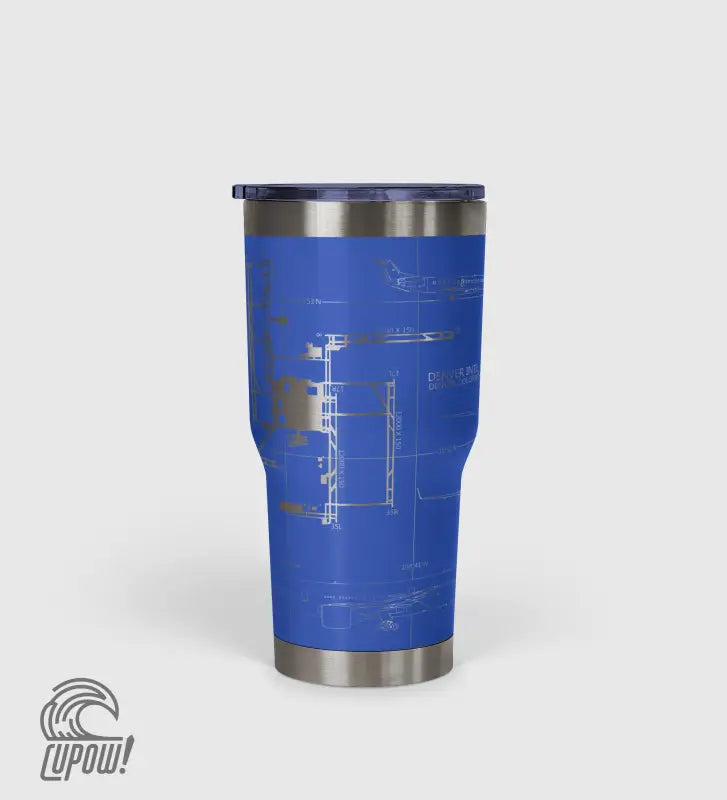 Denver International (DEN) Airport Diagram Tumbler 30oz