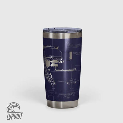 George Bush Intercontinental (IAH) Airport Diagram Tumbler 20oz